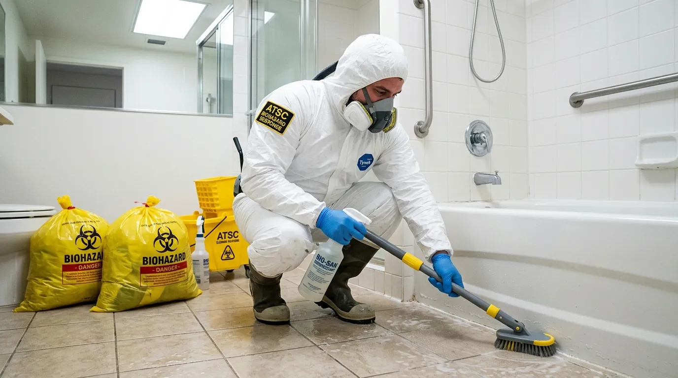 Decontamination equipment deployed for Blood Cleanup in Garden Grove